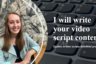 write your video scripts