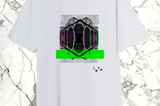 create a trendy illustration for a t shirt