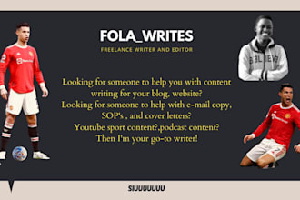 write and edit your football and soccer content
