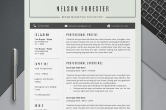 design your resume or CV in microsoft word