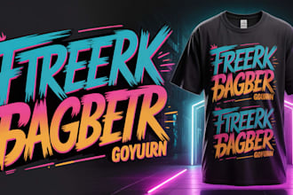 design trendy and modern t shirt for your brand