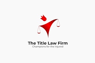design outstanding attorney and law logo
