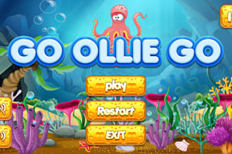 create 2d game UI, gui, background, characters, icons, props PC and mobile