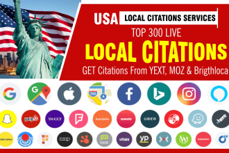 do high da 350 USA local citations and directory submissions