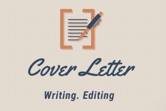 write  a professional  and persuasive  cover letter, motivation letter