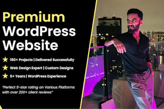design and develop a custom wordpress website for you