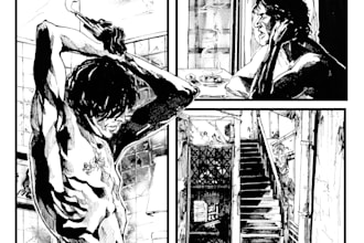 hand draw custom comic pages