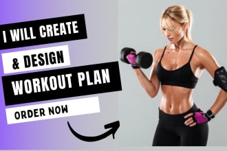 create and design gym workout and home workout plan