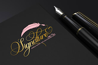 design luxury signature notary logo for your business