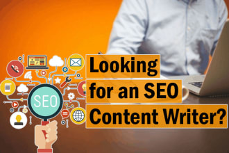 write SEO optimized web content and blog articles