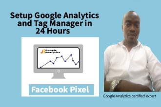 set up google analytics and tag manager for your website