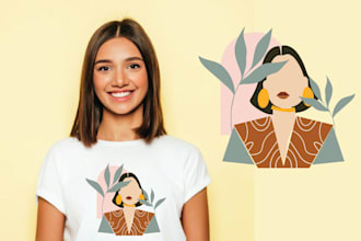 design your t shirt artwork and illustrations