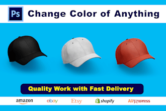 change color of logo, shirts and product photos in photoshop