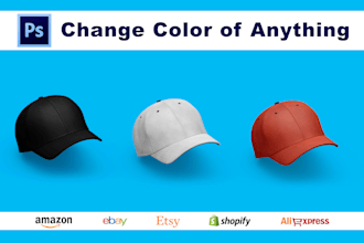 change color of product photo, shirt, logo or anything