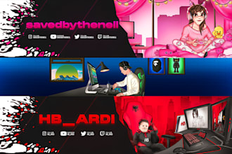 design professional youtube banner for you