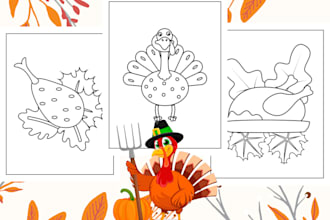 send 200 thanksgiving coloring pages