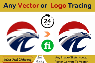 design modify, alter, revamp, recreate logo, image to vector