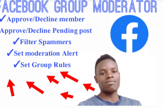 be your facebook group moderator