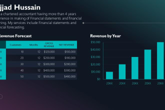 make financial dashboard and excel template