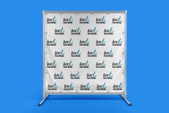 design awesome step and repeat, backdrop, yard sign and vinyl banner