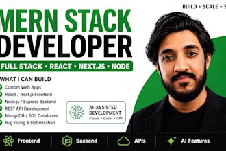 be your perfect mern stack developer, full stack developer