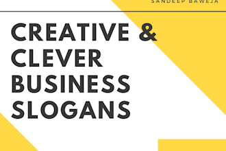 l create a catchy slogans or taglines for your business