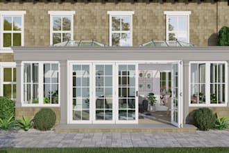 design your backyard conservatory,  front yard landscape, pool and farm house