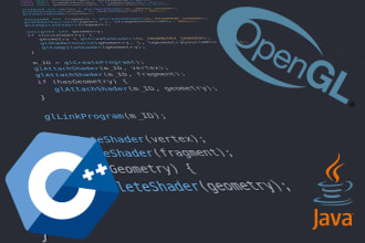 programming in java, cpp for opengl