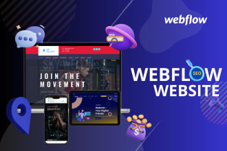 design and develop a webflow website