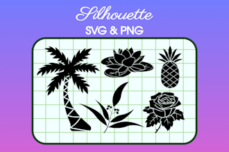 draw silhouette vector in svg with inkscape