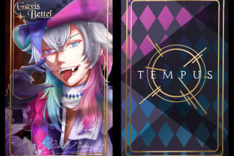 draw card designs, front and back designs