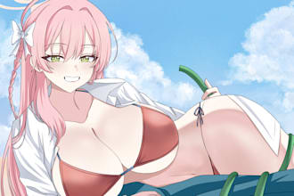 draw anime style illustration, vtuber, oc for you