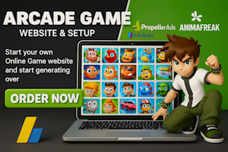 create the best html arcade game website monetized with ads for you to earn