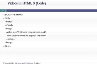 convert video to html