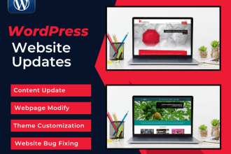 fix wordpress issues bug fixing website content update