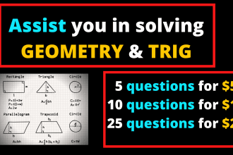assist you in solving geometry and trig problems