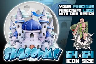 create your handmade minecraft server logo and server icon