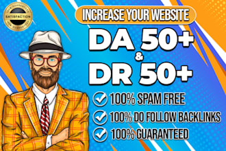increase domain authority domain rating 50 plus