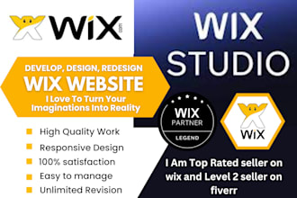 design redesign responsive wix website using wix, wix studio