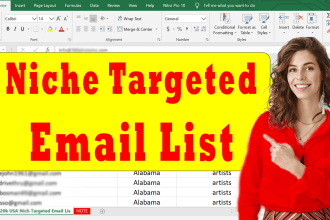 provide niche targeted bulk email list for your email marketing
