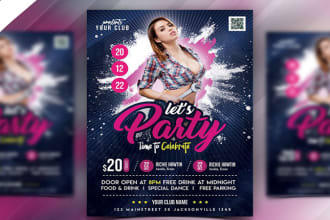 design a leaflet printing flyer, food flier in same day