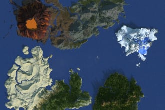 make a beautifully terraformed minecraft map