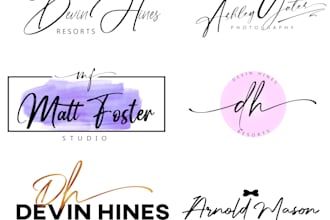 watercolor, photography, signature logo