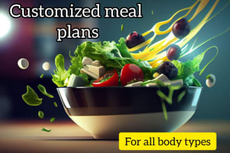 make customized diet plans for you