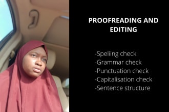 proofread, spell and grammar check your document article