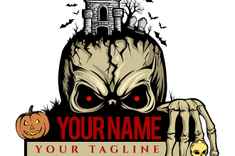 make a awesome illustration for tshirt with a skull design