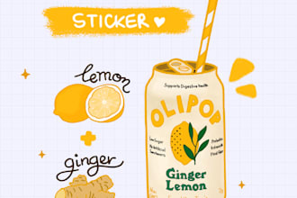 create cute stickers and patch design sheet