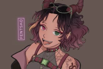 draw anime style, furry, original character, sfw and nsfw