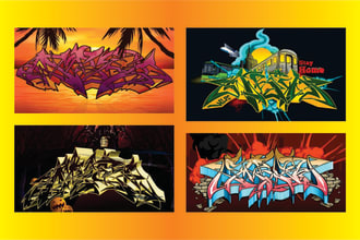 create graffiti wildstyle or font for your