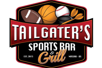 do a sports, esports, basketball, football, baseball and golf logo